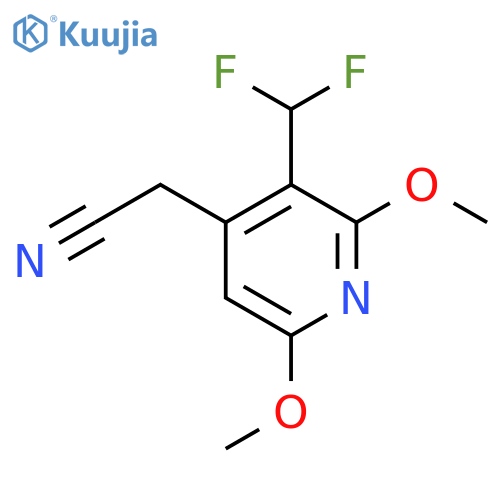 3-(Difluoromethyl)-2,6-dimethoxypyridine-4-acetonitrile structure