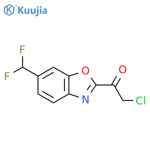 2-(2-Chloroacetyl)-6-(difluoromethyl)benzo[d]oxazole structure