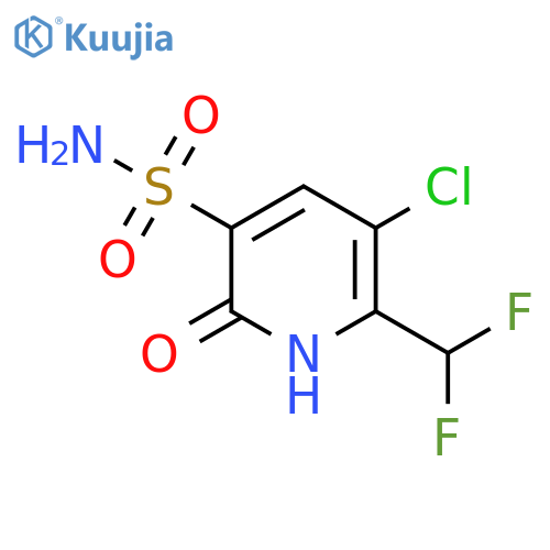 3-Chloro-2-(difluoromethyl)-6-hydroxypyridine-5-sulfonamide structure