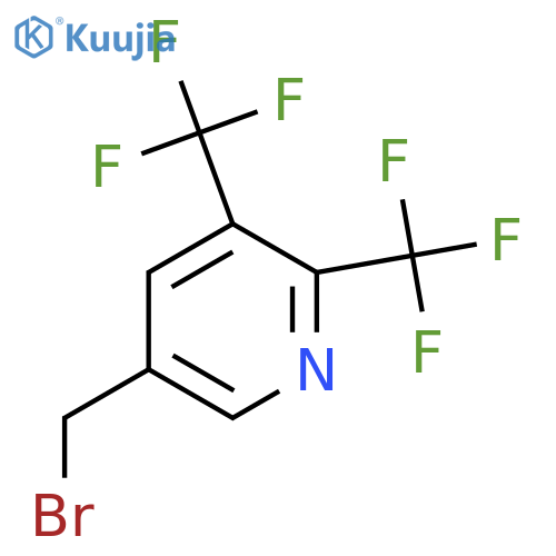 2,3-Bis(trifluoromethyl)-5-(bromomethyl)pyridine structure