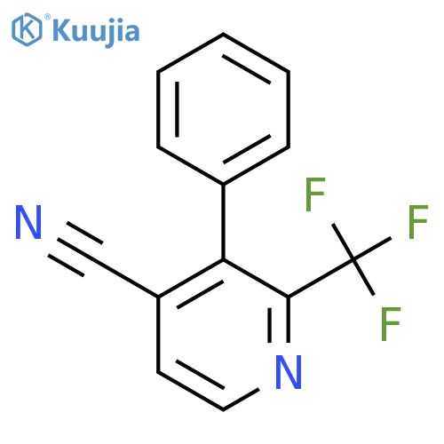 3-Phenyl-2-(trifluoromethyl)isonicotinonitrile structure