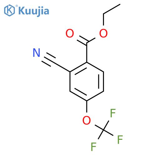 Ethyl 2-cyano-4-(trifluoromethoxy)benzoate structure