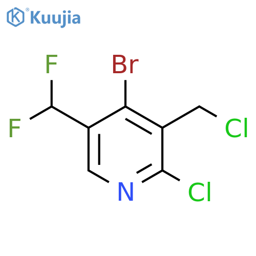 4-Bromo-2-chloro-3-(chloromethyl)-5-(difluoromethyl)pyridine structure