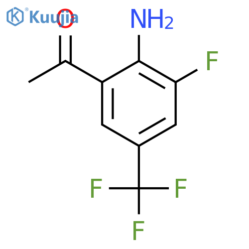 NC1=C(C=C(C=C1F)C(F)(F)F)C(C)=O structure