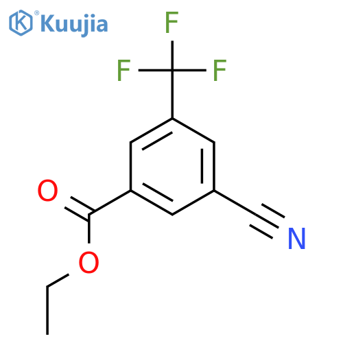 Ethyl 3-cyano-5-(trifluoromethyl)benzoate structure