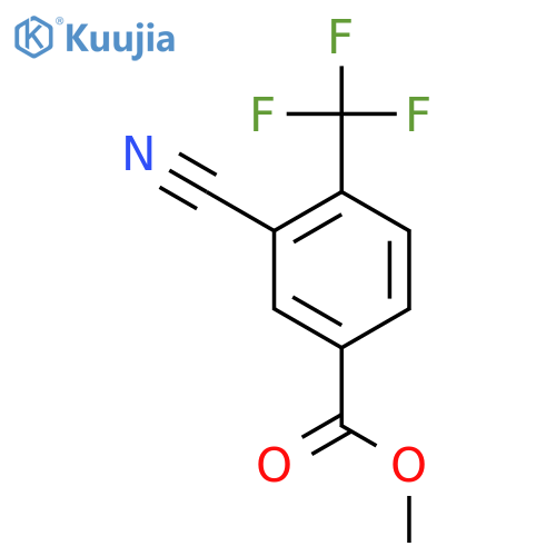 Methyl 3-cyano-4-(trifluoromethyl)benzoate structure
