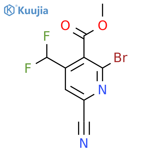 Methyl 2-bromo-6-cyano-4-(difluoromethyl)pyridine-3-carboxylate structure