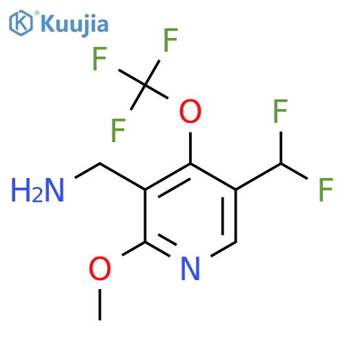 3-(Aminomethyl)-5-(difluoromethyl)-2-methoxy-4-(trifluoromethoxy)pyridine structure