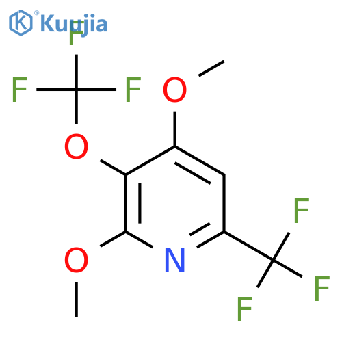 2,4-Dimethoxy-3-(trifluoromethoxy)-6-(trifluoromethyl)pyridine structure