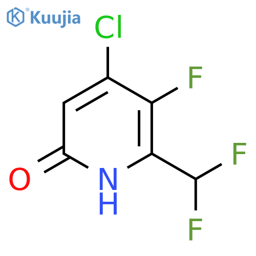 4-Chloro-2-(difluoromethyl)-3-fluoro-6-hydroxypyridine structure
