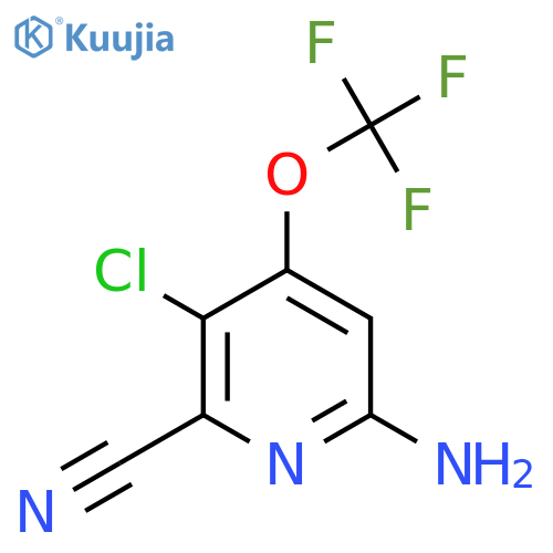 6-Amino-3-chloro-2-cyano-4-(trifluoromethoxy)pyridine structure