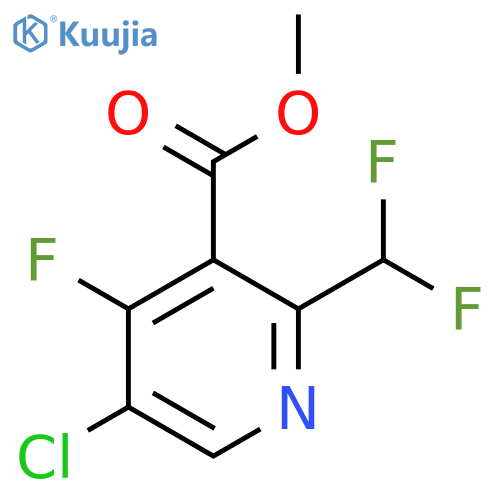 Methyl 5-chloro-2-(difluoromethyl)-4-fluoropyridine-3-carboxylate structure
