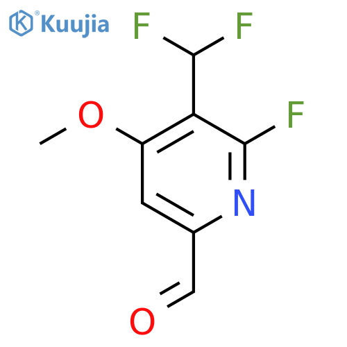 3-(Difluoromethyl)-2-fluoro-4-methoxypyridine-6-carboxaldehyde structure