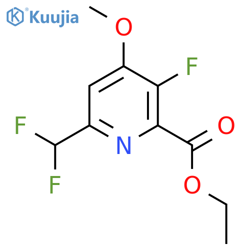 Ethyl 6-(difluoromethyl)-3-fluoro-4-methoxypyridine-2-carboxylate structure