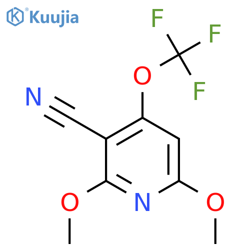 3-Cyano-2,6-dimethoxy-4-(trifluoromethoxy)pyridine structure