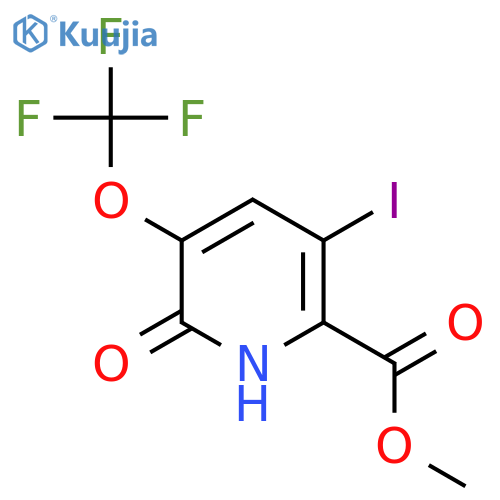 Methyl 2-hydroxy-5-iodo-3-(trifluoromethoxy)pyridine-6-carboxylate structure