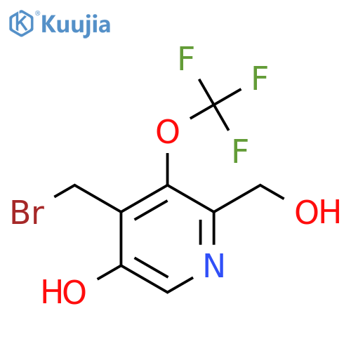 4-(Bromomethyl)-5-hydroxy-3-(trifluoromethoxy)pyridine-2-methanol structure