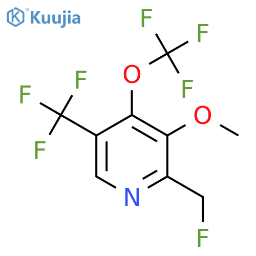 2-(Fluoromethyl)-3-methoxy-4-(trifluoromethoxy)-5-(trifluoromethyl)pyridine structure