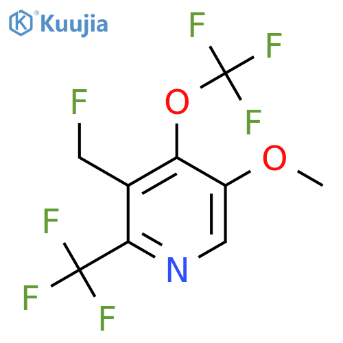 3-(Fluoromethyl)-5-methoxy-4-(trifluoromethoxy)-2-(trifluoromethyl)pyridine structure