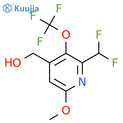 2-(Difluoromethyl)-6-methoxy-3-(trifluoromethoxy)pyridine-4-methanol structure