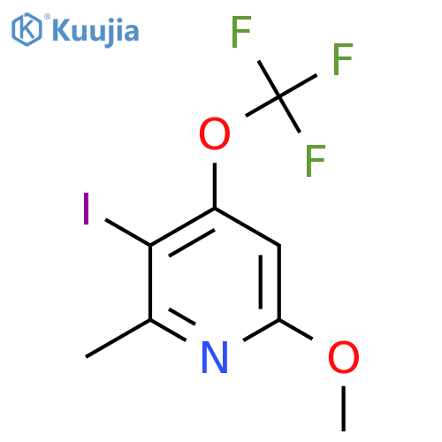 3-Iodo-6-methoxy-2-methyl-4-(trifluoromethoxy)pyridine structure