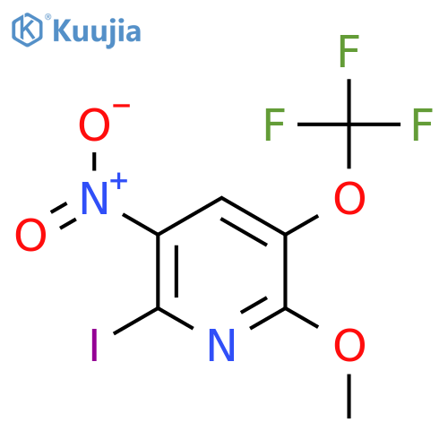 2-Iodo-6-methoxy-3-nitro-5-(trifluoromethoxy)pyridine structure