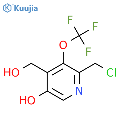 2-(Chloromethyl)-5-hydroxy-3-(trifluoromethoxy)pyridine-4-methanol structure