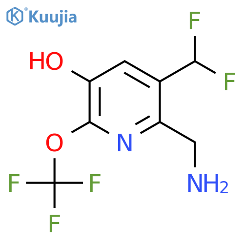 2-(Aminomethyl)-3-(difluoromethyl)-5-hydroxy-6-(trifluoromethoxy)pyridine structure