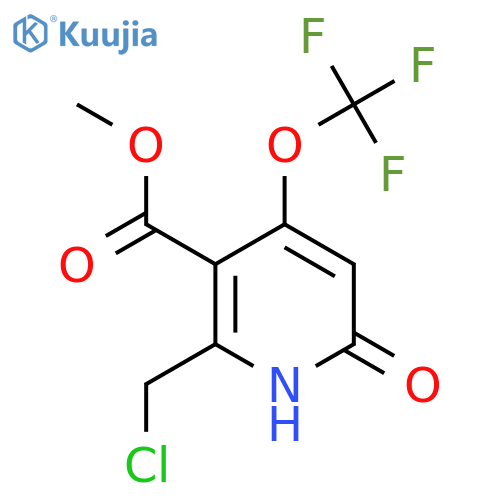 Methyl 2-(chloromethyl)-6-hydroxy-4-(trifluoromethoxy)pyridine-3-carboxylate structure