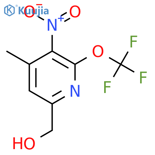 4-Methyl-3-nitro-2-(trifluoromethoxy)pyridine-6-methanol structure