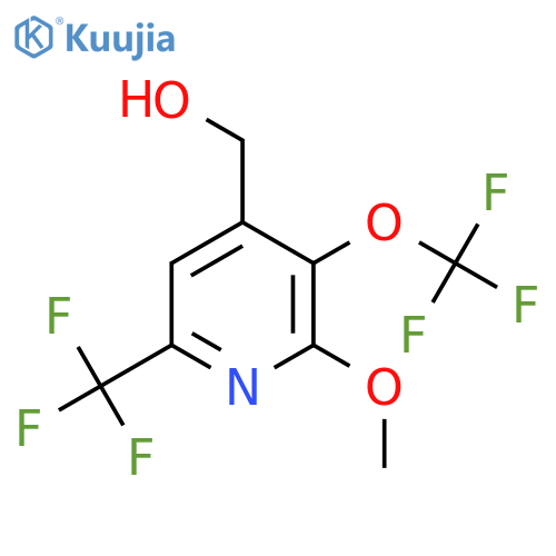 2-Methoxy-3-(trifluoromethoxy)-6-(trifluoromethyl)pyridine-4-methanol structure