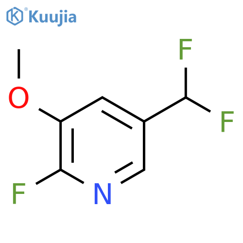 5-(Difluoromethyl)-2-fluoro-3-methoxypyridine structure