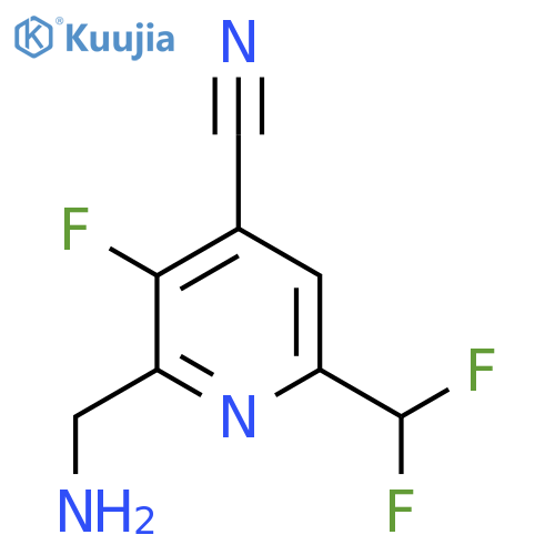 2-(Aminomethyl)-4-cyano-6-(difluoromethyl)-3-fluoropyridine structure