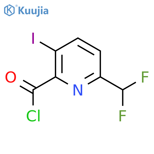 6-(Difluoromethyl)-3-iodopyridine-2-carbonyl chloride structure