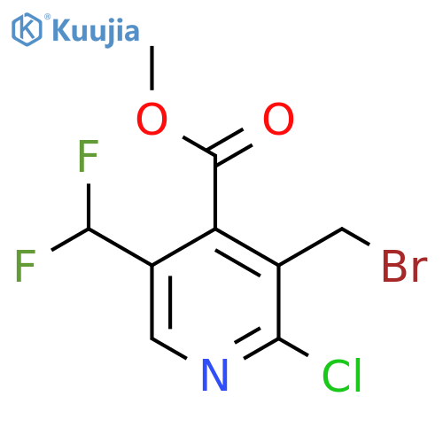 Methyl 3-(bromomethyl)-2-chloro-5-(difluoromethyl)pyridine-4-carboxylate structure