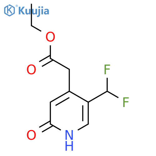 Ethyl 5-(difluoromethyl)-2-hydroxypyridine-4-acetate structure