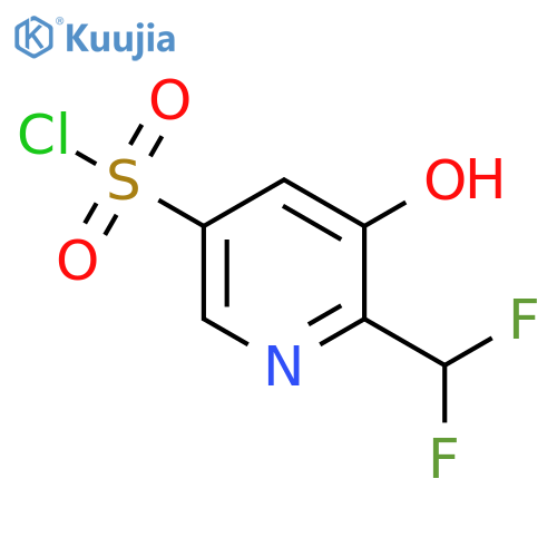 2-(Difluoromethyl)-3-hydroxypyridine-5-sulfonyl chloride structure