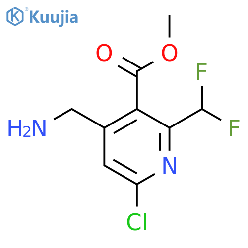 Methyl 4-(aminomethyl)-6-chloro-2-(difluoromethyl)pyridine-3-carboxylate structure
