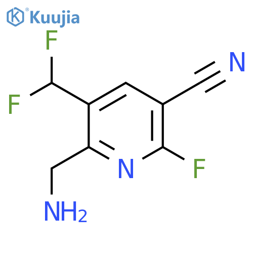 2-(Aminomethyl)-5-cyano-3-(difluoromethyl)-6-fluoropyridine structure