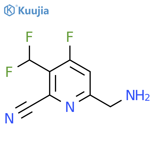 6-(Aminomethyl)-2-cyano-3-(difluoromethyl)-4-fluoropyridine structure