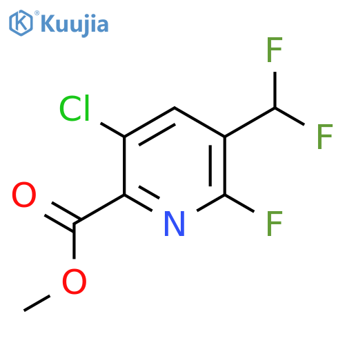 Methyl 3-chloro-5-(difluoromethyl)-6-fluoropyridine-2-carboxylate structure