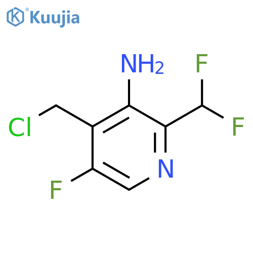 3-Amino-4-(chloromethyl)-2-(difluoromethyl)-5-fluoropyridine structure