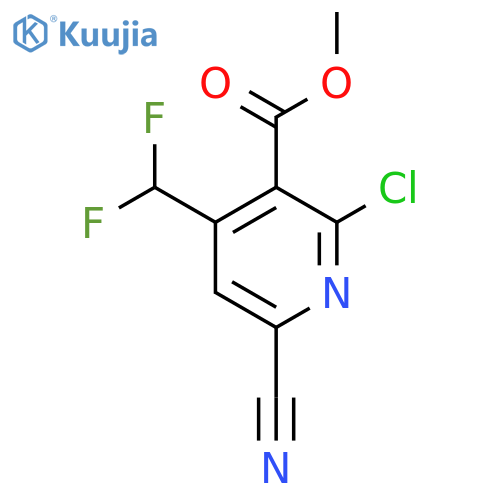 Methyl 2-chloro-6-cyano-4-(difluoromethyl)pyridine-3-carboxylate structure