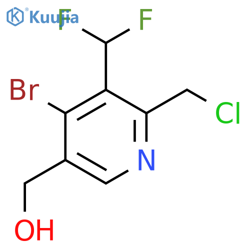 4-Bromo-2-(chloromethyl)-3-(difluoromethyl)pyridine-5-methanol structure