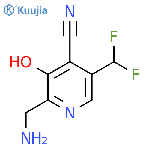 2-(Aminomethyl)-4-cyano-5-(difluoromethyl)-3-hydroxypyridine structure