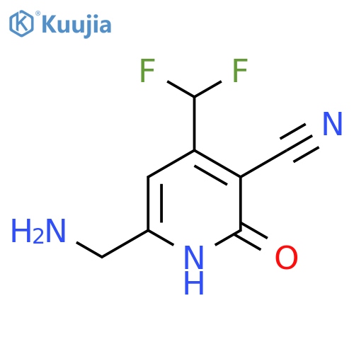 6-(Aminomethyl)-3-cyano-4-(difluoromethyl)-2-hydroxypyridine structure