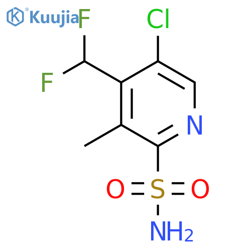 5-Chloro-4-(difluoromethyl)-3-methylpyridine-2-sulfonamide structure