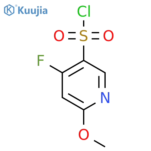 4-fluoro-6-methoxy-pyridine-3-sulfonyl chloride structure