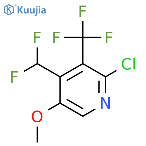 2-Chloro-4-(difluoromethyl)-5-methoxy-3-(trifluoromethyl)pyridine structure
