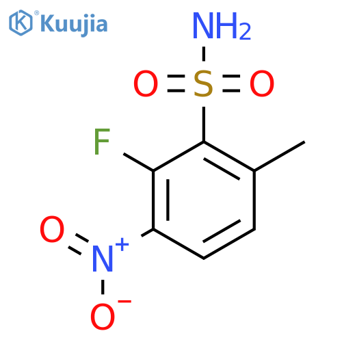 2-Fluoro-6-methyl-3-nitrobenzenesulfonamide structure